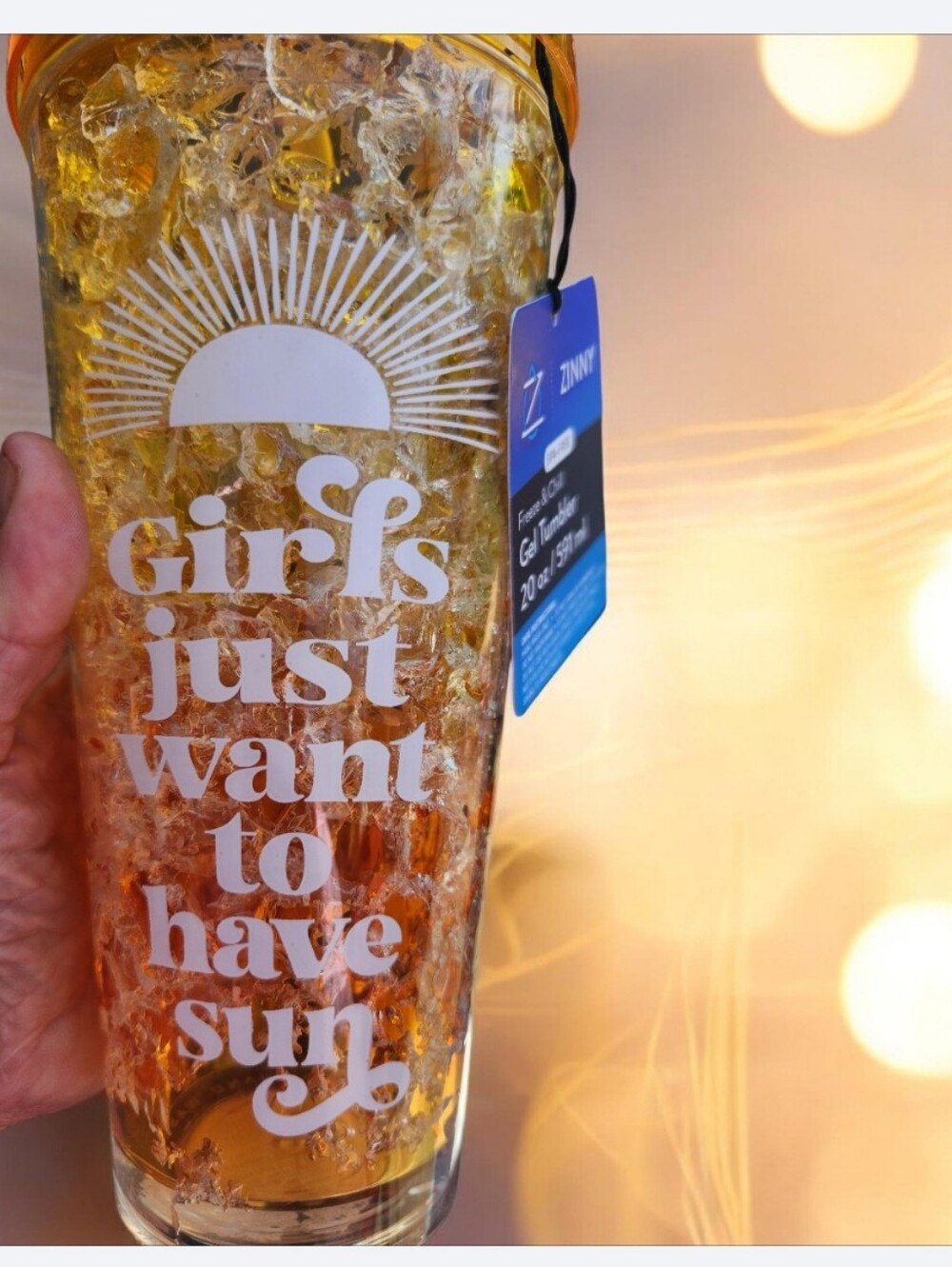 Girls Just Want to Have Sun Insulated Tumbler - Amber Gold● No Offers